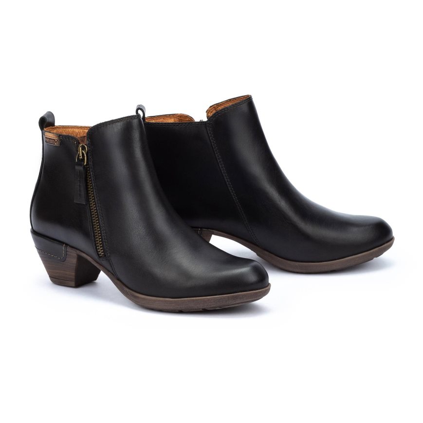 Women's Pikolinos ROTTERDAM Ankle Boots Black | NZ J392708